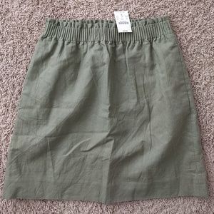 NWT Linen-Cotton Sidewalk Skirt